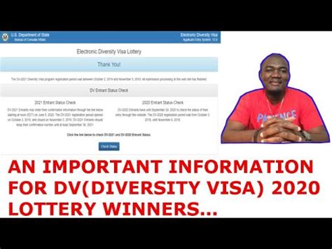 dv lottery 2020|2020 diversity visa lottery winners.